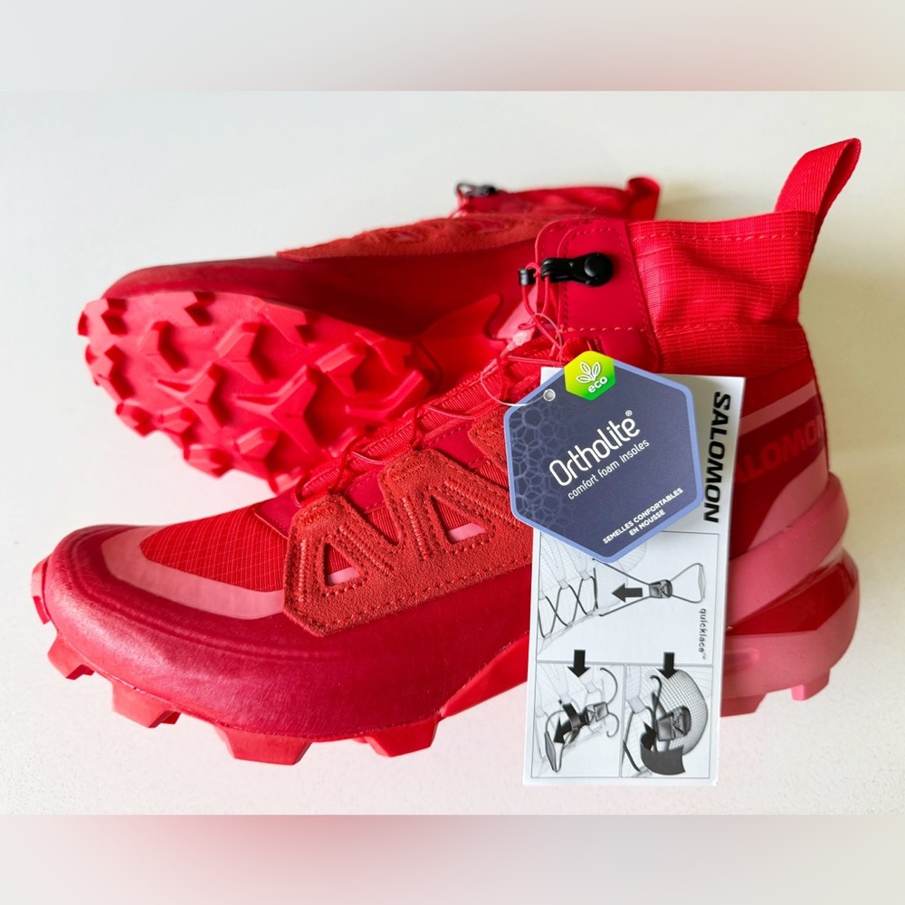 NWT Salomon x MM6 Maison Margiela Red Sneakers